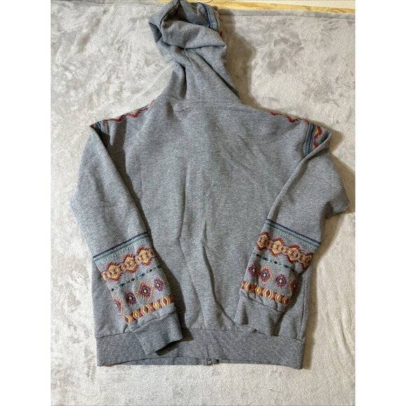 Women’s Driftwood Voyager Way Hoodie Aztec Embroidered Gray Size Small - Picture 13 of 13